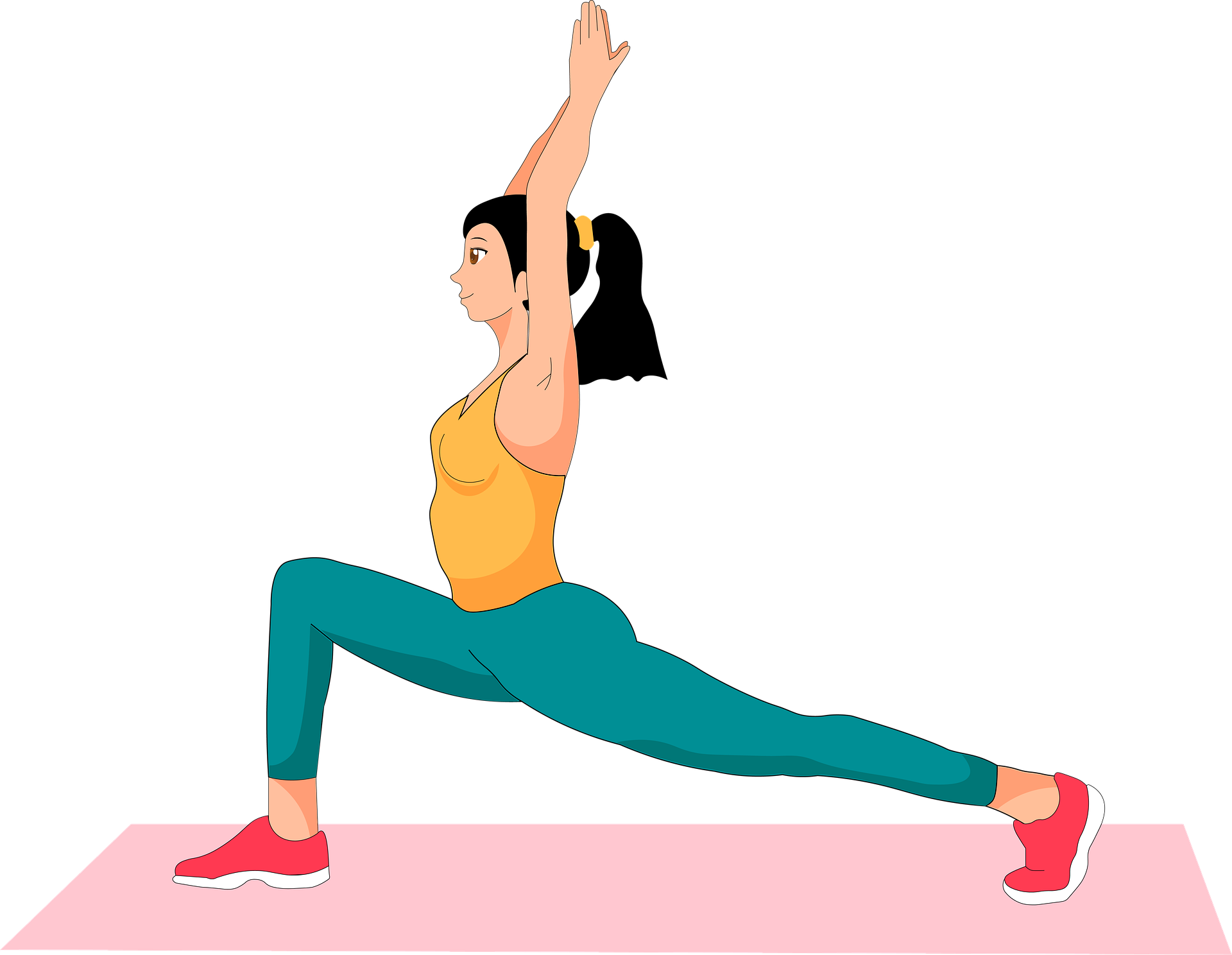 Stretching : athlète pratiquant le Yoga